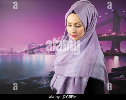 Belle jeune femme musulmane Banque D'Images