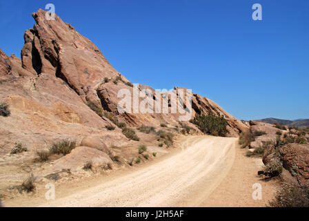 Vasquez Rocks, parc naturel Sierra Pelona Mountains, Los Angeles County, Californie, USA Banque D'Images