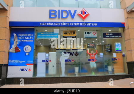 BIDV Bureau de la Banque mondiale à Hanoi au Vietnam. BIDV Banque d'investissement et de développement du Vietnam est une grande banque d'État fondée en 1957. Banque D'Images