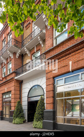 Tiffany & Co store, Sloane Square, Londres, Royaume-Uni. Banque D'Images