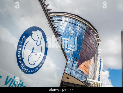 Battersea Dogs and Cats Home, Londres, Royaume-Uni. Banque D'Images