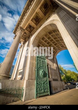 Wellington Arch (Decimus Burton), Hyde Park Corner, London, UK. Banque D'Images