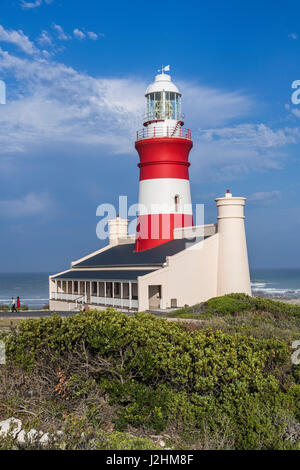 Phare, cap Agulhas, Province Western Cape, Afrique du Sud Banque D'Images