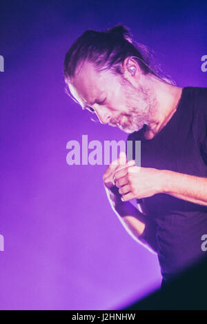 Le supergroupe de rock expérimental anglo-américain avec Thom Yorke, Nigel Godrich, Joey Waronker, Mauro Refosco et dans l'atome pour la paix vivre à Ippodromo del Galoppo. (Photo par : Mairo Cinquetti/Pacific Press) Banque D'Images