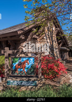 Mather Lodge, Petit Jean, Parc d'état de l'Arkansas. Banque D'Images