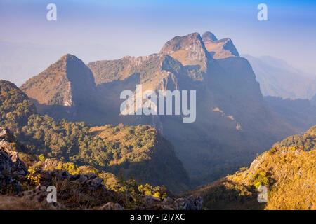 Aménage, Doi Luang Chiang Dao, haute montagne dans la province de Chiang Mai, Thaïlande Banque D'Images