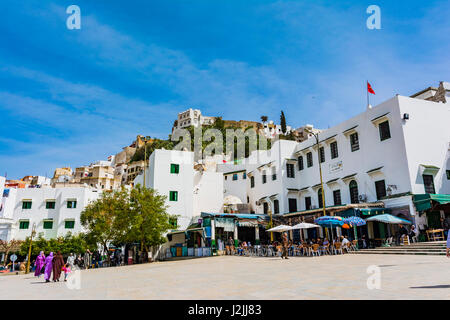 Carré de la ville sainte de Moulay Idriss. Meknès, Maroc, Afrique du Nord Banque D'Images