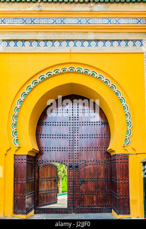 L'entrée du Club de Golf Royal de Meknès. Meknès, Maroc, Afrique du Nord Banque D'Images