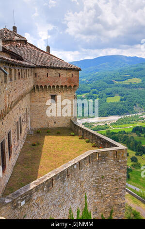 Château de Bardi. Emilia-Romagna. L'Italie. Banque D'Images