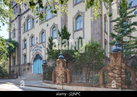 Budapest, Geologisches Institut, Ödön Lechner 1899 Banque D'Images