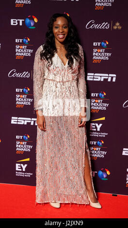 Londres, Royaume-Uni. 27 avril 2017. Pamela Cookey assiste à la 16e BT Sport Industry Awards à Battersea Evolution, Battersea Park. © Bettina Strenske/Alamy Live News Banque D'Images