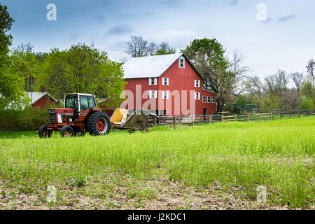 Paysage de terres agricoles luxuriantes autour de sud du comté de York en Pennsylvanie Banque D'Images