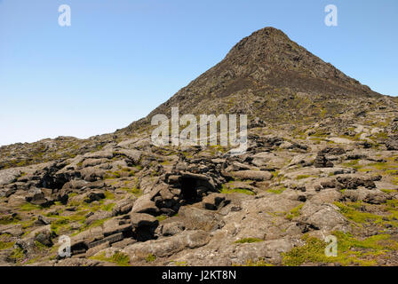 La montagne Pico, plus haut sommet du Portugal, l'île de Pico, Açores Banque D'Images