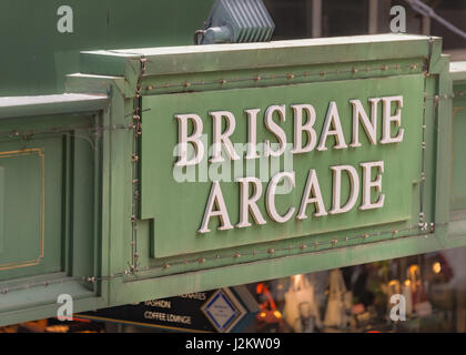 Arcade de Brisbane à Brisbane CBD, Queensland, Australie Banque D'Images