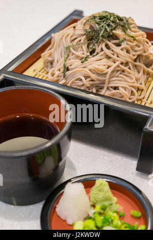 Nouilles Soba sarrasin ramen est l'alimentation, de style japonais Banque D'Images