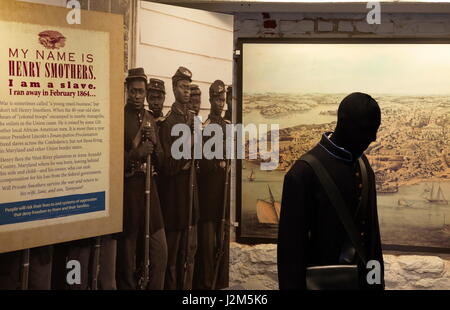 Henry Smothers, esclave en fuite et soldat de l'Union Banque D'Images