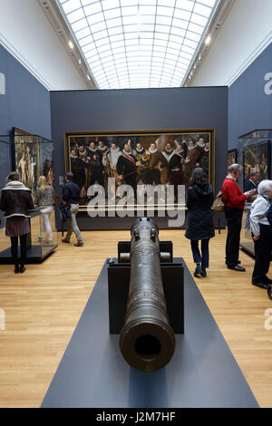 Pays Bas, Hollande septentrionale / Amsterdam, Noord-Holland, Quartier des musées, le Rijksmuseum, la Compagnie du Capitaine de Dirck Jacobsz Rosecrans et Lieutenant Pauw, peinture par Cornelis Ketel (1588) Banque D'Images