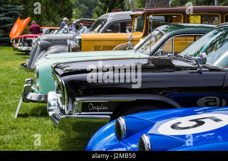 USA, Massachusetts, Beverly Farms, voitures anciennes, car show Banque D'Images
