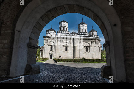 Golia Eglise de Iasi, Roumanie - belle église construite en style moldave. Banque D'Images