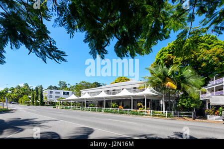 Hotel Palais de justice historique, un restaurant et bar, Wharf Street, Port Douglas, Far North Queensland, Australie, FNQ Banque D'Images