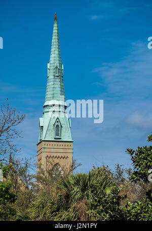 L'Eglise presbytérienne indépendante, Savannah, GA. La première église presbytérienne en Géorgie, fondé en 1755 par le Roi George II de Grande-Bretagne. La f Banque D'Images