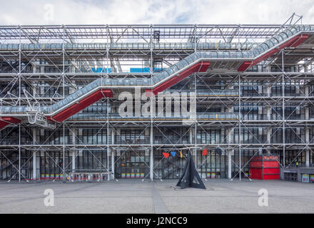 Le Centre Pompidou, Paris, France Banque D'Images