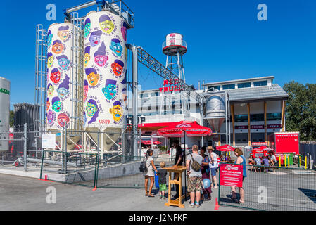 Camion rouge Brewing Company, Vancouver, Colombie-Britannique, Canada, Banque D'Images