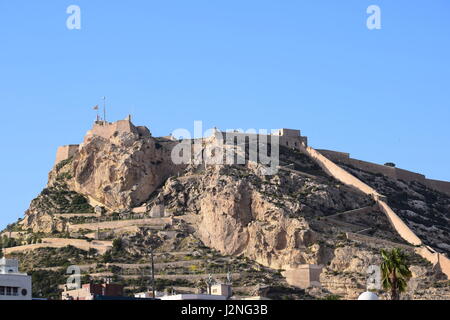 Castell de la Santa Barbara, Alicante, Espagne Banque D'Images