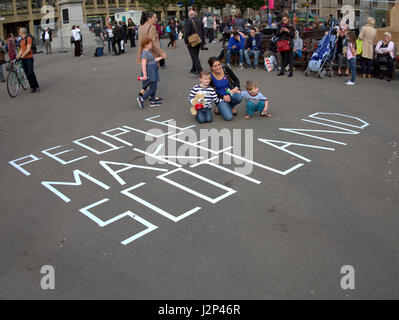 Parti National Écossais SNP vote oui oui élection vote indépendance brexit rally Banque D'Images