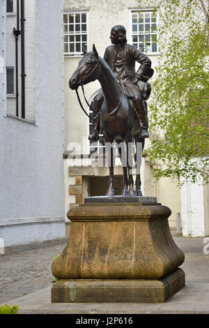 Statue de John Wesley John Wesley, à l'extérieur de la chapelle ou de nouveaux prix, Broadmead, Bristol Banque D'Images