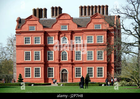 Kew Palace, le Dutch House, dans les motifs de la Royal Botanical Gardens, Kew, Surrey. Banque D'Images