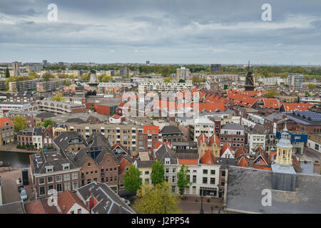 Schiedam, Pays-Bas vue aérienne Banque D'Images