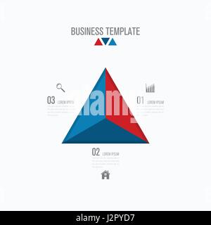 Infographies 3 options de modèle Illustration de Vecteur