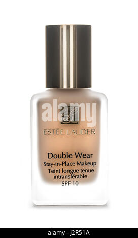 SWINDON, Royaume-Uni - Mai 1, 2017 : Double Wear Stay in place un miroir SP10 sur fond blanc Banque D'Images