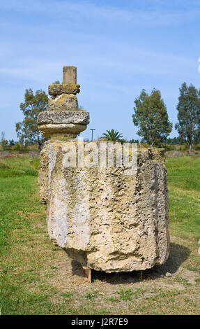 Parc archéologique. Metaponto. La Basilicate. L'Italie. Banque D'Images