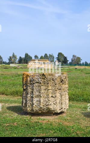 Parc archéologique. Metaponto. La Basilicate. L'Italie. Banque D'Images