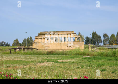 Parc archéologique. Metaponto. La Basilicate. L'Italie. Banque D'Images