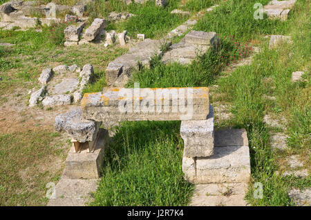Parc archéologique. Metaponto. La Basilicate. L'Italie. Banque D'Images