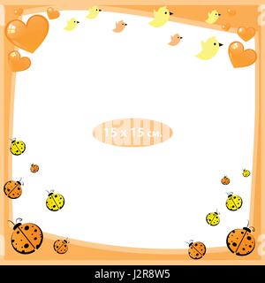Cadre photo pour un enfant. Illustrations pour la conception Illustration de Vecteur