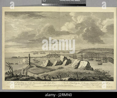 Vue de Louisbourg en Amérique du Nord, prise près du phare (NYPL NYPG94-F149-419897) Banque D'Images