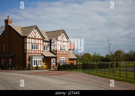 Jones Homes Bollin site Parc à Wilmslow dans Cheshire, Angleterre, Banque D'Images