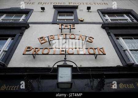 Monument historique de Manchester pub Le Britons Protection exterior Banque D'Images