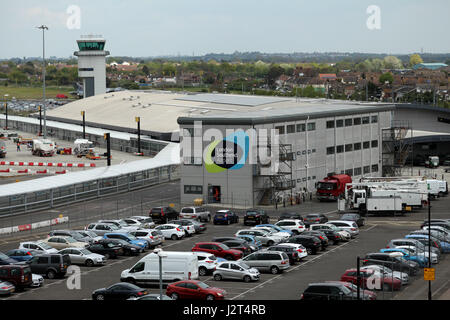 Southend, Essex, 29 avril 2017 - L''aéroport de Southend Banque D'Images