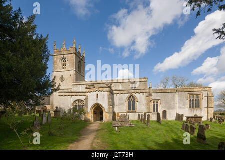 L'église paroissiale de Saint Andrew, Grand Rollright, près de Chipping Norton, Oxfordshire, Angleterre, Royaume-Uni Banque D'Images