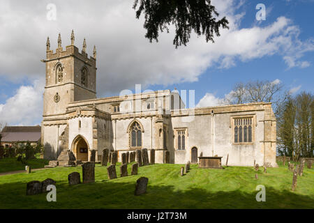 L'église paroissiale de Saint Andrew, Grand Rollright, près de Chipping Norton, Oxfordshire, Angleterre, Royaume-Uni Banque D'Images