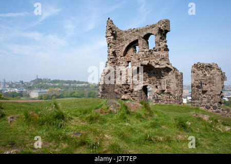 Saint Anthony's Chapel Ruine près d'Édimbourg en Écosse Banque D'Images