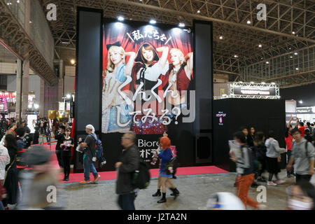 Chiba, Japon. Apr 30, 2017. Les visiteurs se réunissent au cours de l'Niconico Chokaigi festival à Makuhari Messe Convention Center le 30 avril 2017, Chiba, Japon. Niconico est un site de vidéos social japonais avec plus de 62 millions d'utilisateurs enregistrés. Les deux jours de festival Niconico Chokaigi permet aux utilisateurs et aux créateurs de communiquer face à face. Credit : Rodrigo Reyes Marin/AFLO/Alamy Live News Banque D'Images