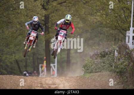 Canada Heights, Swanley, Kent, UK. 30 avril, 2017. Maxis British Motocross Championship , Royaume-Uni. 30 avril, 2017. Swanley , Motocross Championship Round 3 au Canada heights.© Jason Richardson / Alamy Live News Banque D'Images