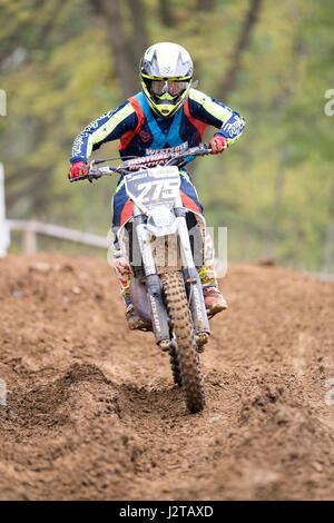 Canada Heights, Swanley, Kent, UK. 30 avril, 2017. Maxis British Motocross Championship , Royaume-Uni. 30 avril, 2017. Swanley , Motocross Championship Round 3 au Canada heights.© Jason Richardson / Alamy Live News Banque D'Images