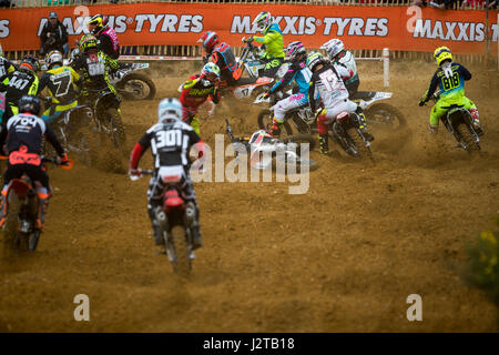 Canada Heights, Swanley, Kent, UK. 30 avril, 2017. Maxis British Motocross Championship , Royaume-Uni. 30 avril, 2017. Swanley , Motocross Championship Round 3 au Canada heights.© Jason Richardson / Alamy Live News Banque D'Images